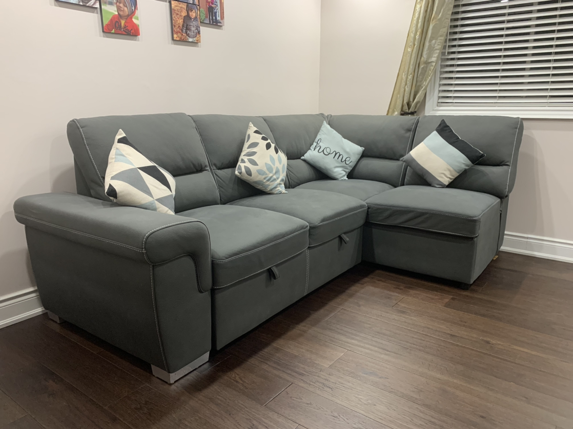 Sectional sofa with pop up bed - photo 2
