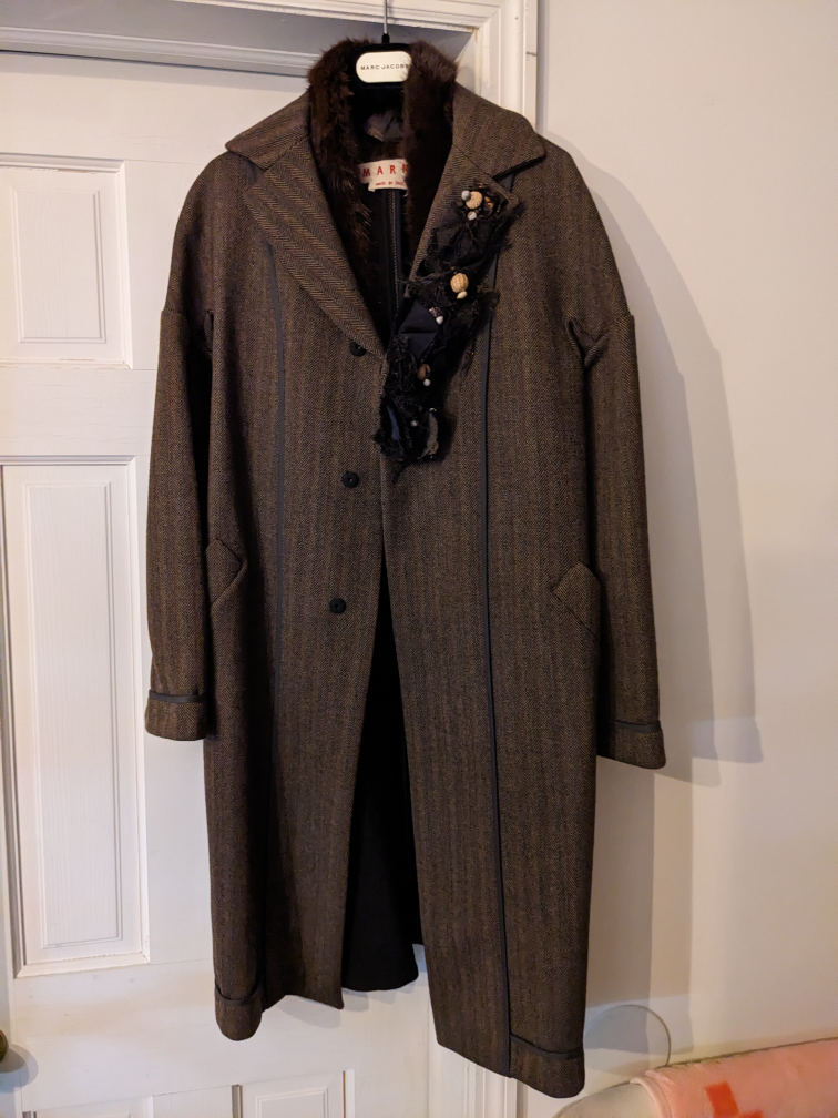 Marni Winter wool Corsage coat Sz 38 🥕 image indicator(2)