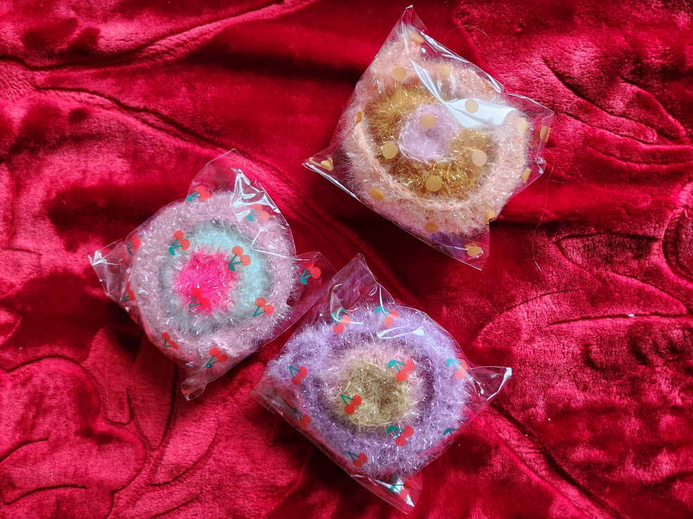 Durable Handmade Scrubby, washable scrubber for dishes. image indicator(2)