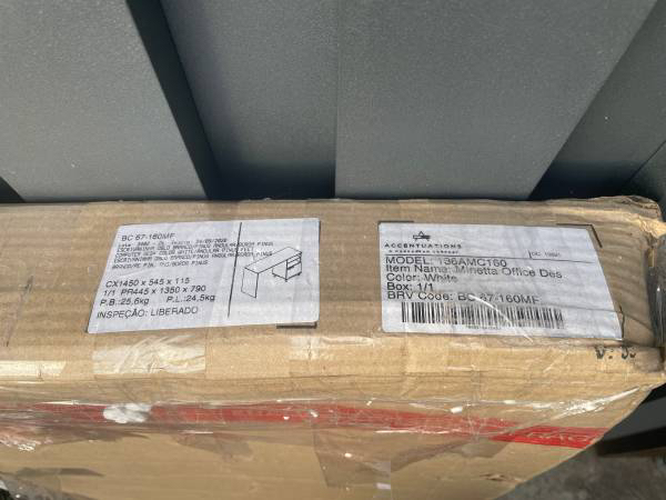 Manhattan Comfort Minetta Office Desk in White image indicator(4)