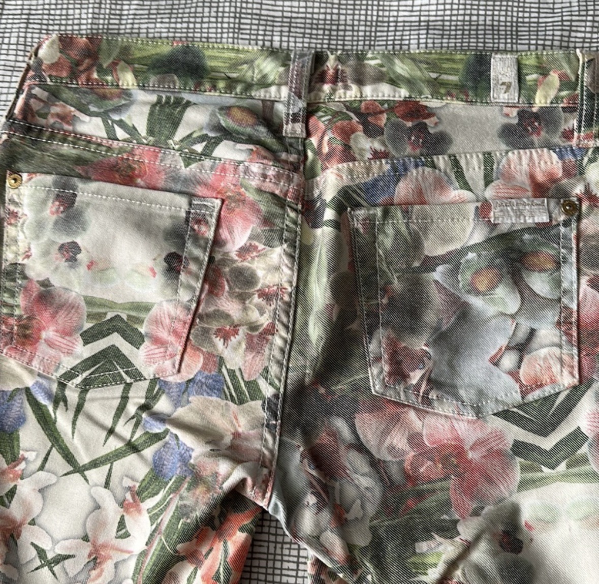 7 For All Mankind Floral jeans size 26 - photo 5