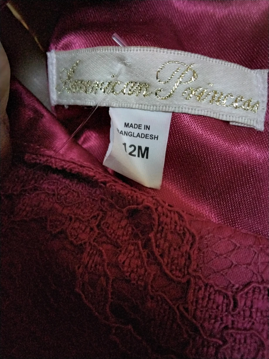 American Princess red dress, 12 months baby girl! - photo 4