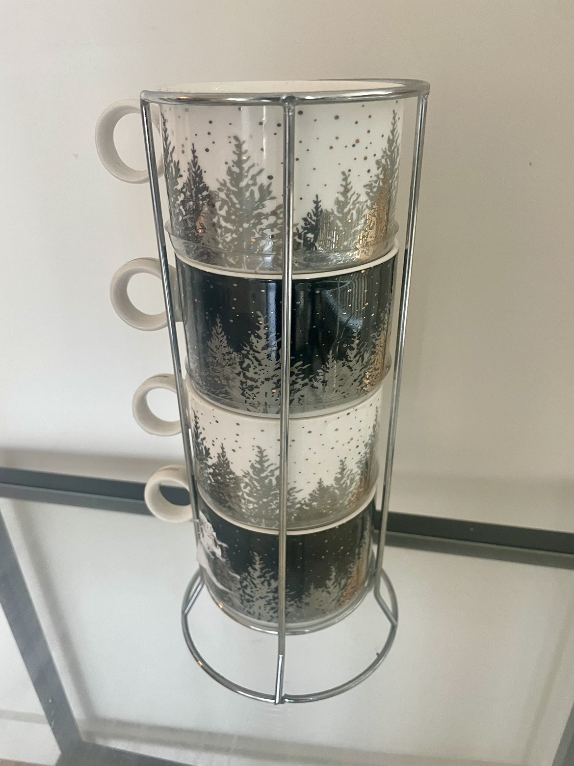 Beautiful set of 4 Porcelain cups - photo 2
