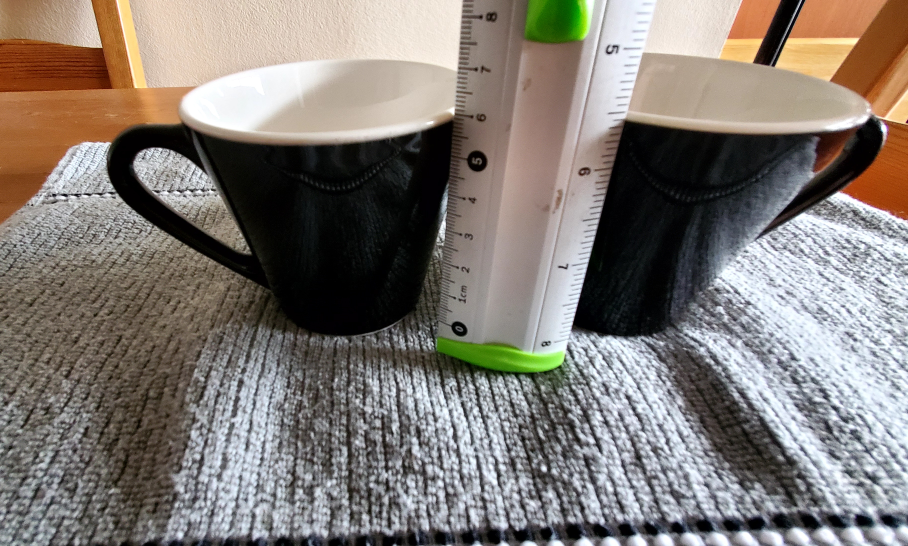 #Freecycle Two (2) coffee mugs  - black - photo 3