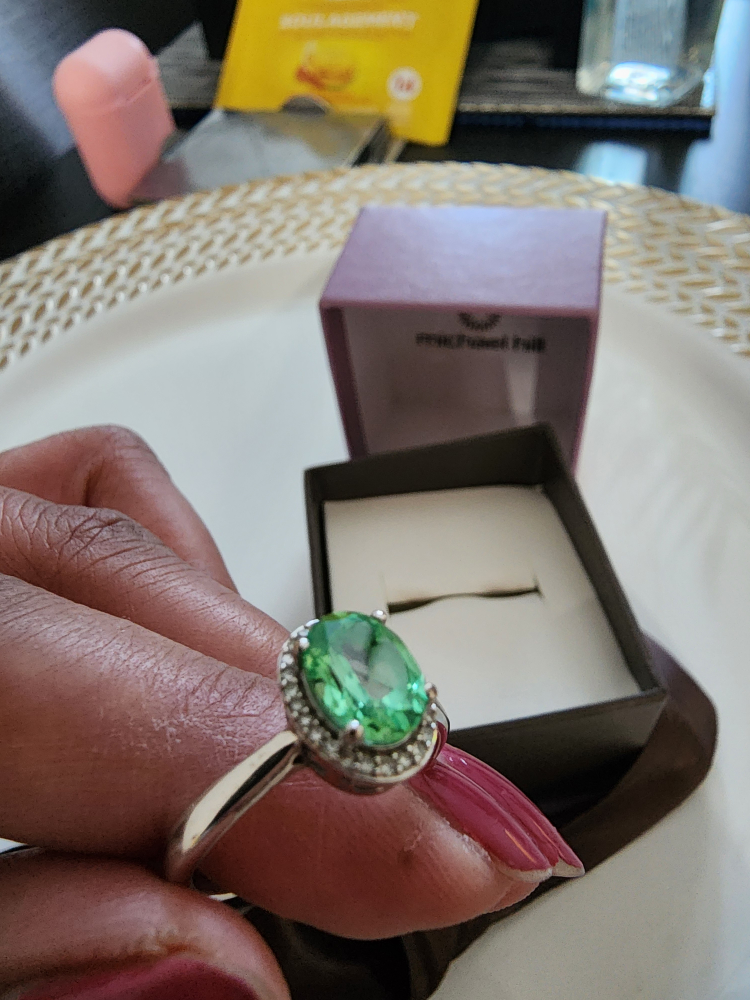 Michael hill silver ring  size 6 image indicator(6)