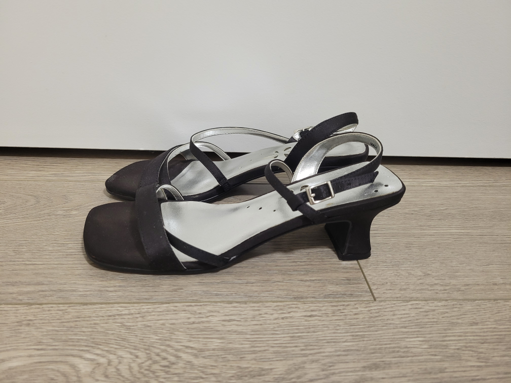 🏈 Spring Black Block Heel Sandal Strap (Size 37) image indicator(5)