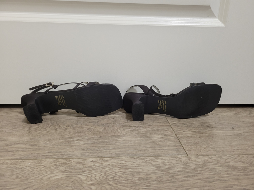 🏈 Spring Black Block Heel Sandal Strap (Size 37) image indicator(6)