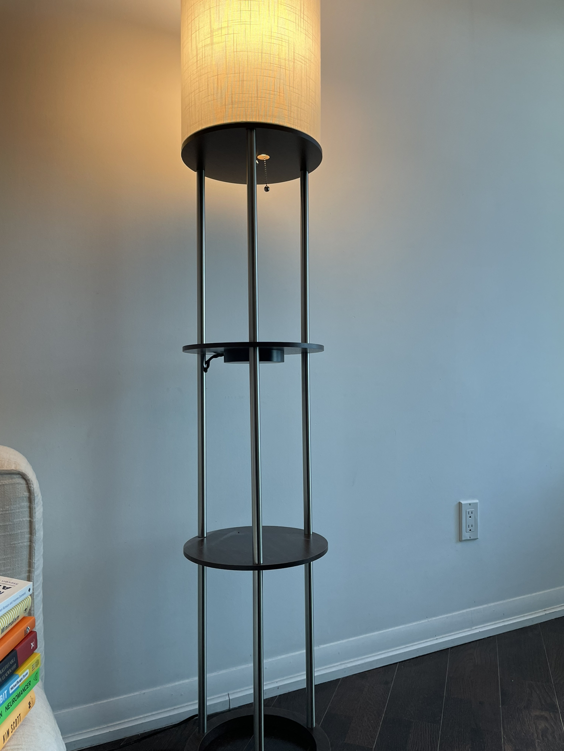 Charging Station Shelf Floor Lamp - photo 2