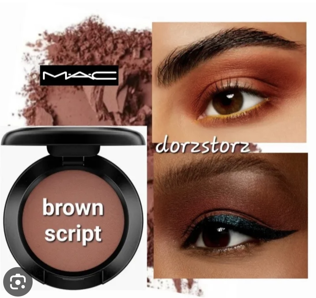 Mac eyeshadow brown script