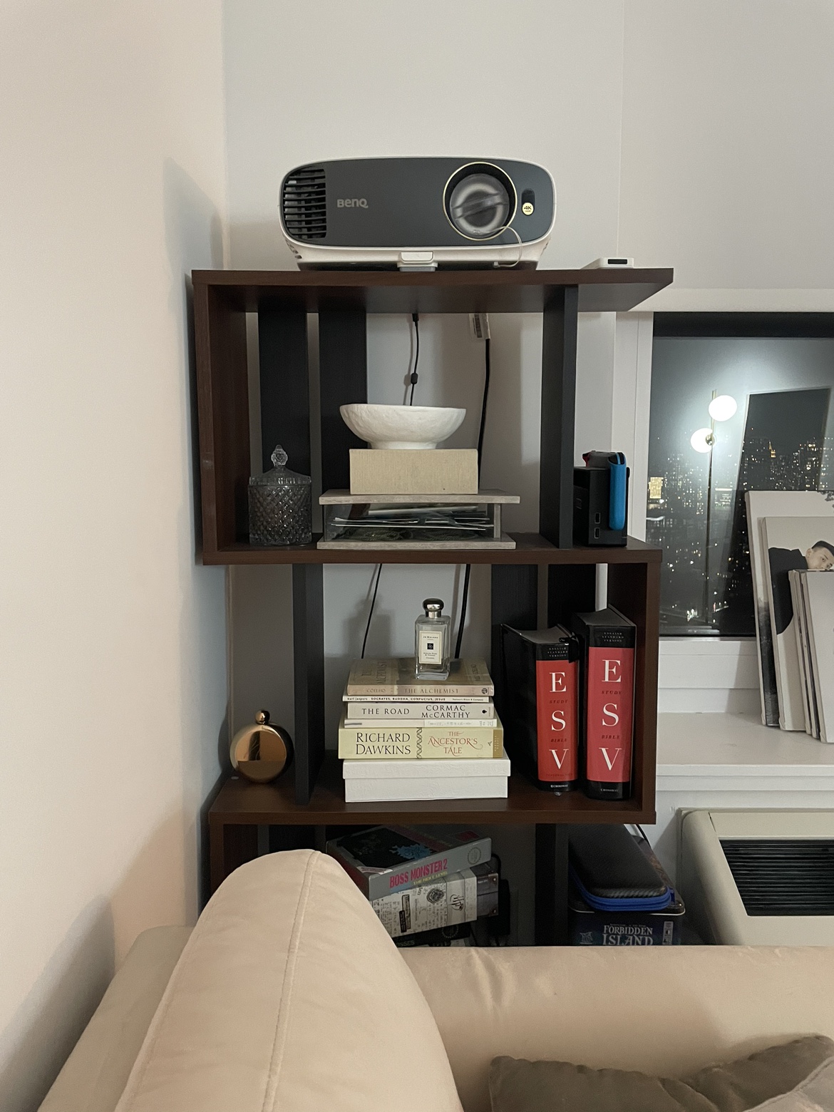 Dark brown wooden bookshelf - photo 3