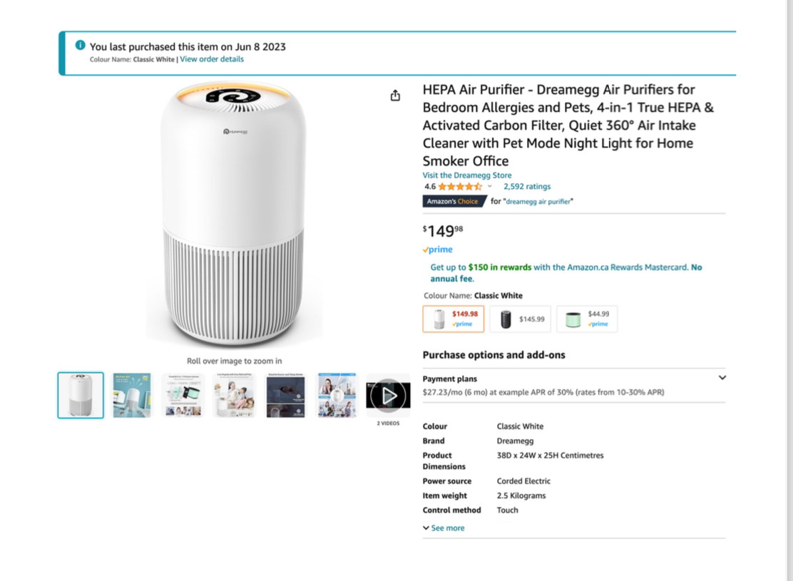 HEPA Air Purifier - Dreamegg Air Purifiers