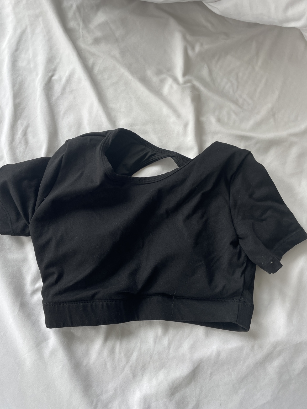 Black workout top