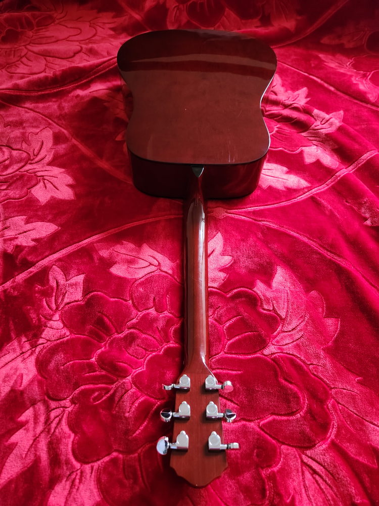 Oscar Schmidt acoustic guitar with soft case image indicator(3)