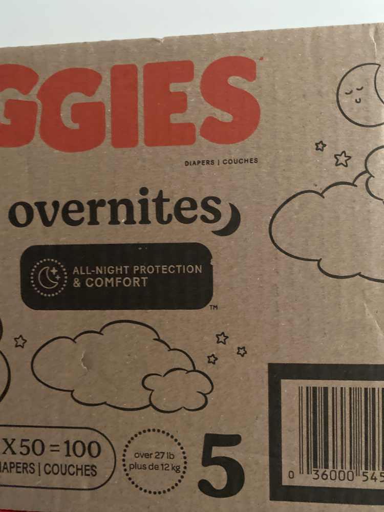 Huggies  overnights 5