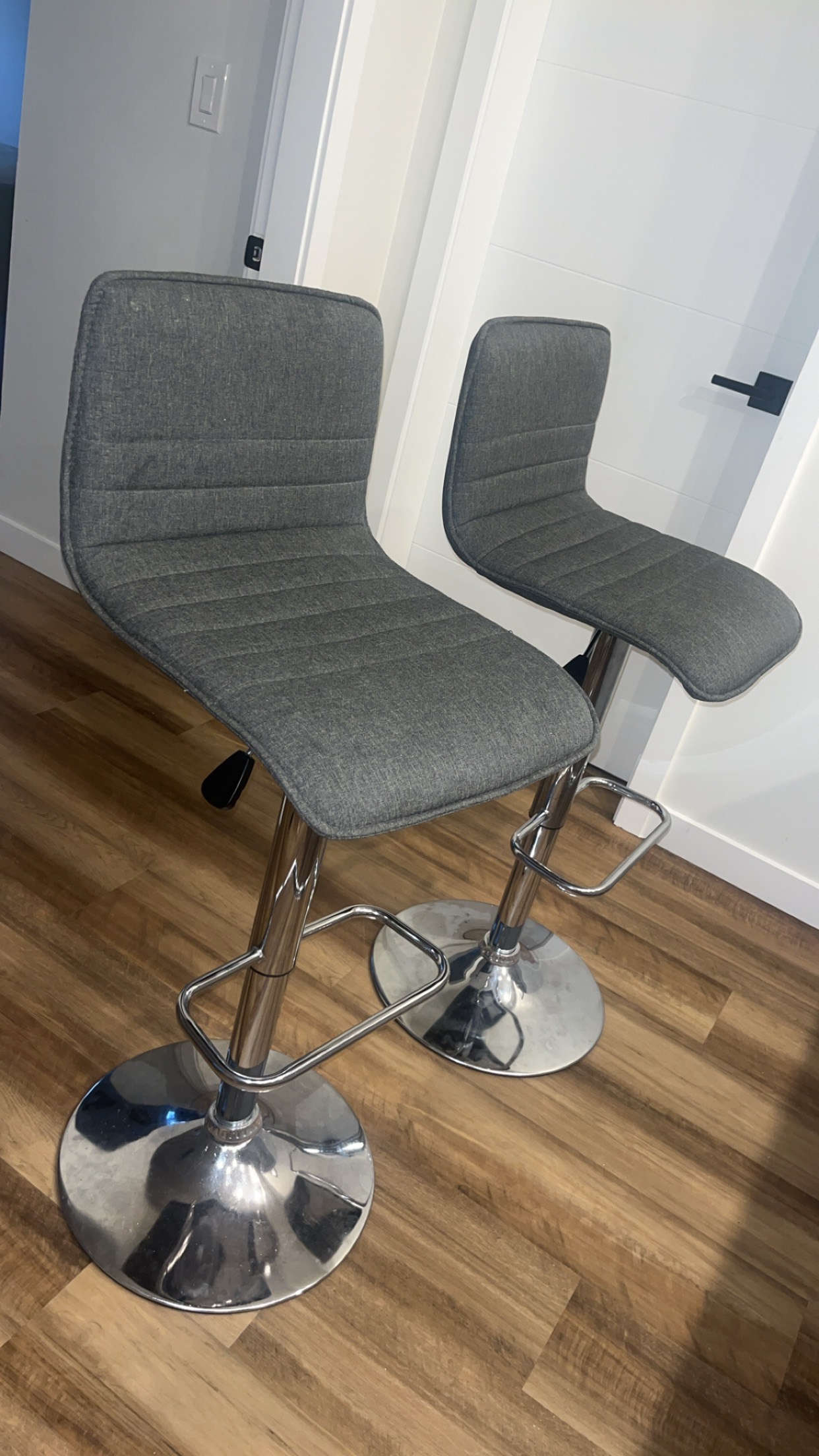Non-Slip Adjustable Cotton Bar/Dinning Stools with Back Support