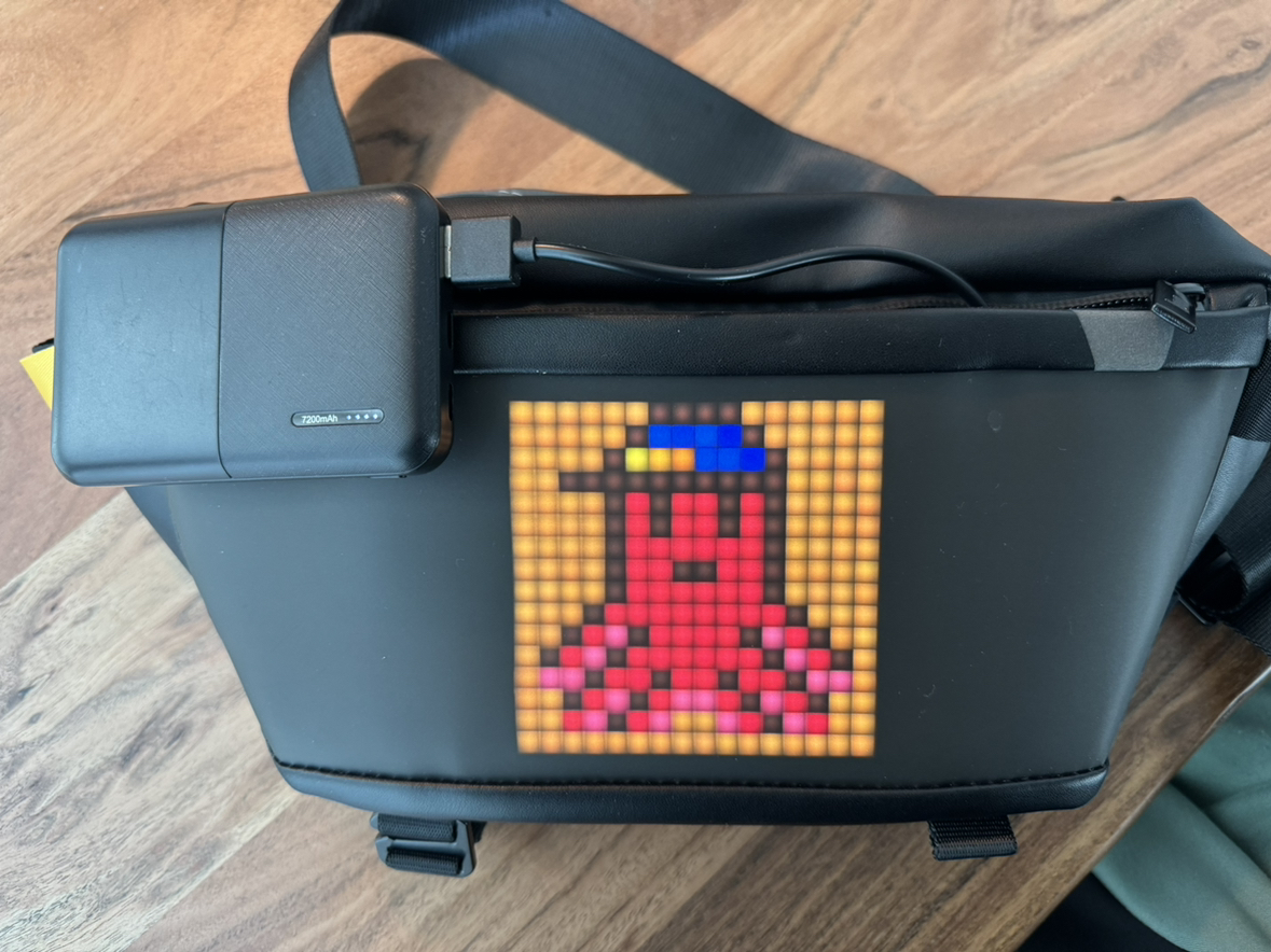 Divoom Sling Bag with LED display + waterproof thumbnail