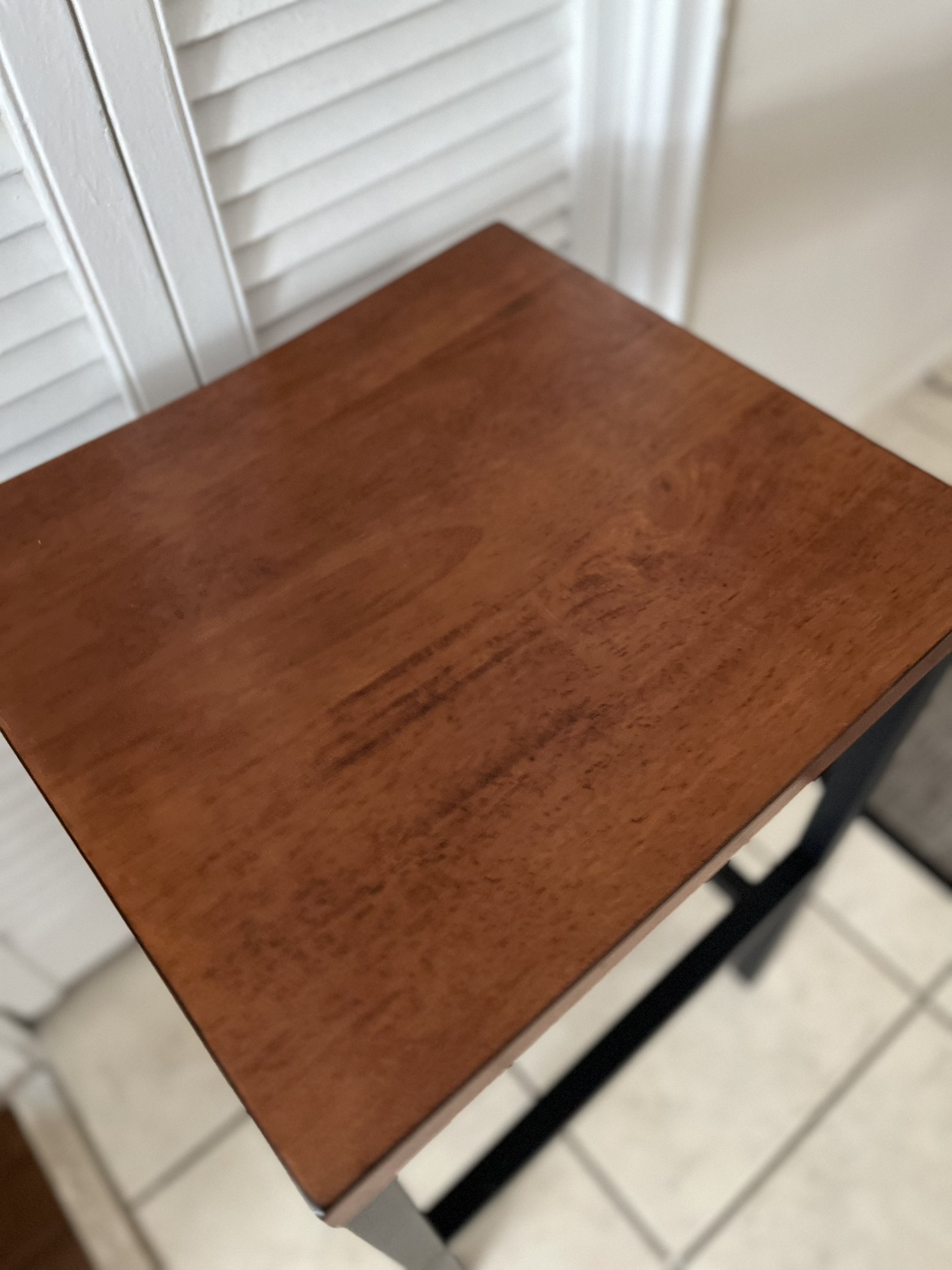 Wooden Top Stool/End Table - photo 2