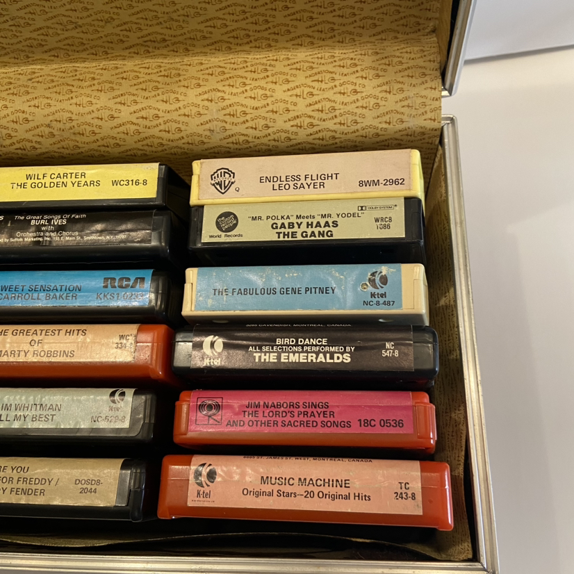 8-track cassettes and case #freecycle - photo 3