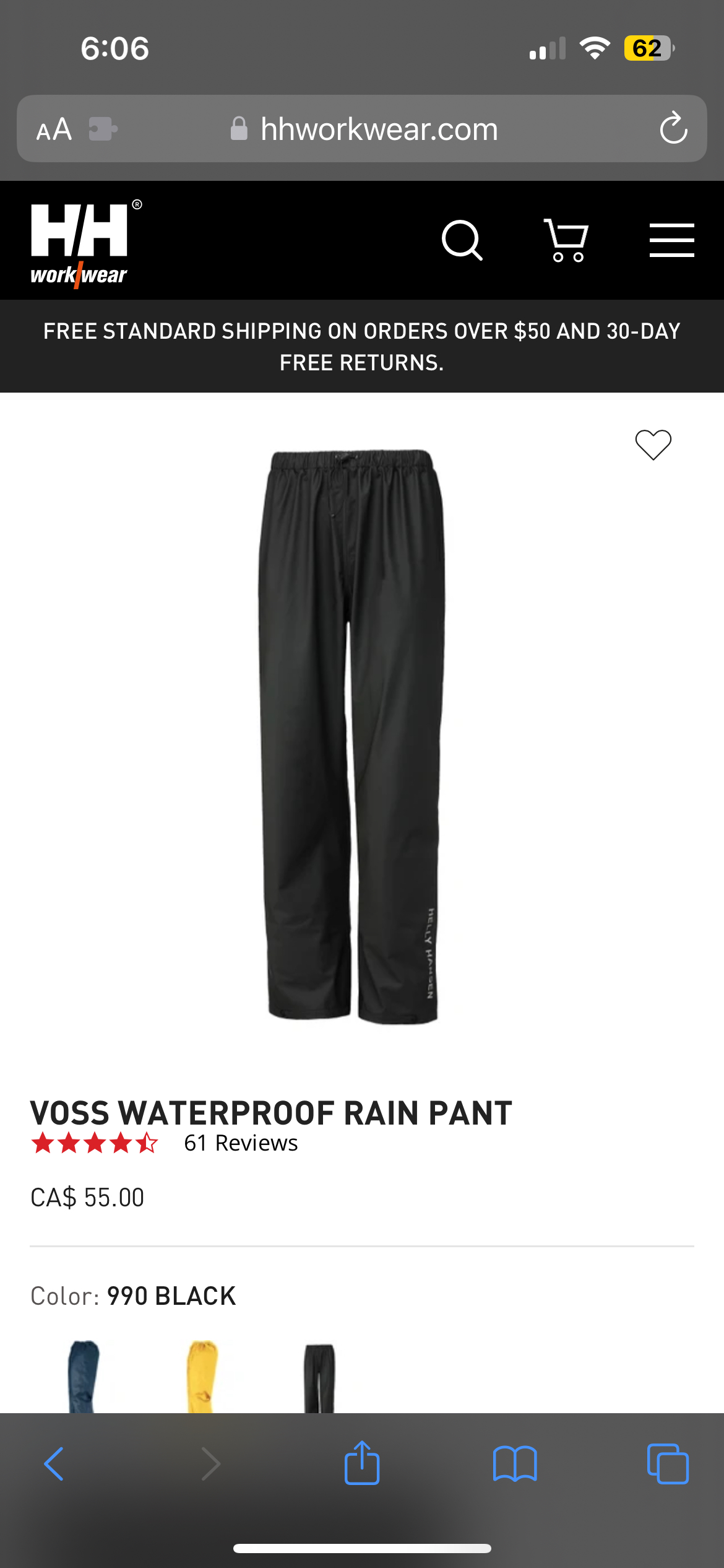 Waterproof Work Pants thumbnail