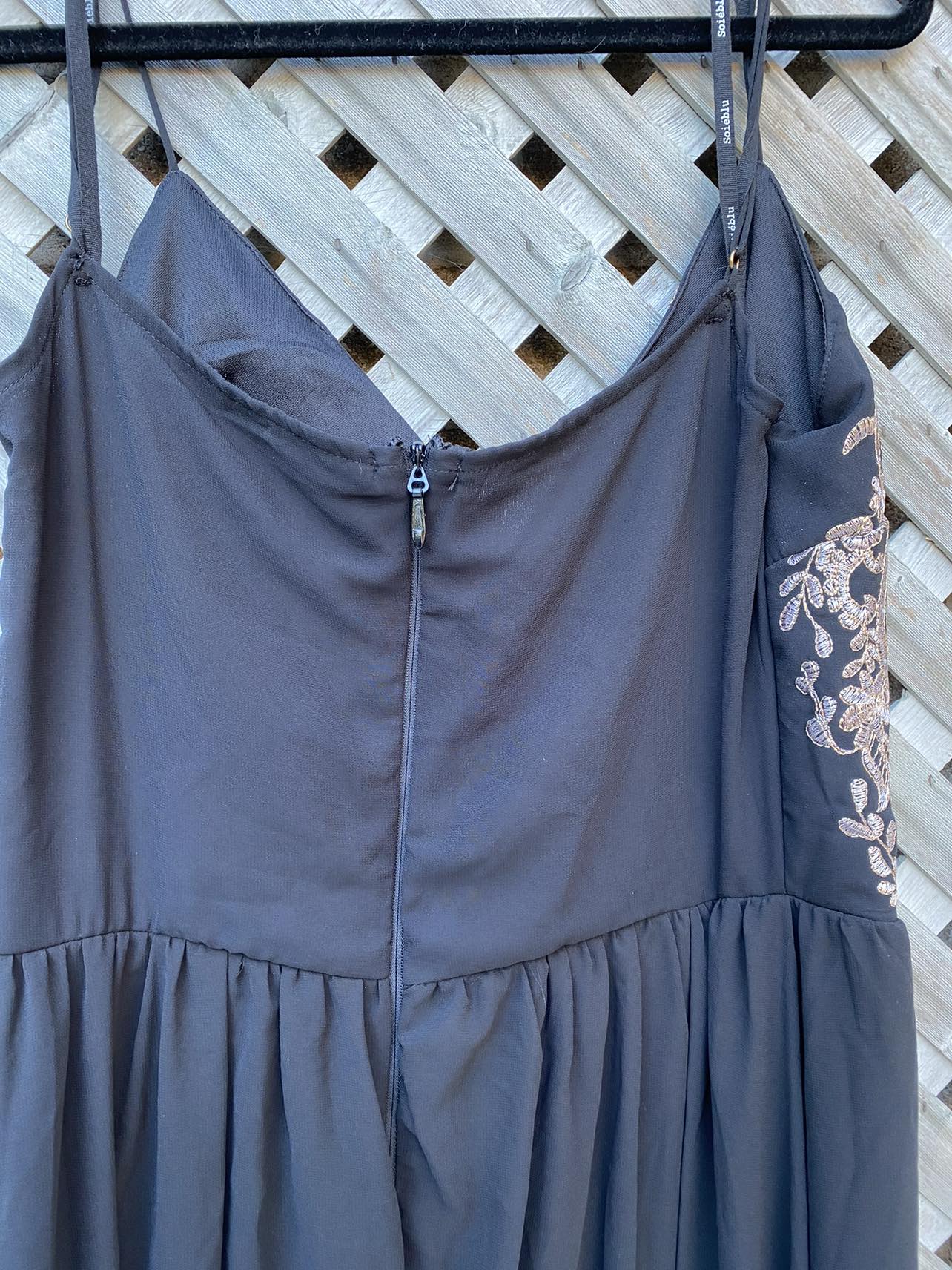 New w/Tags Long Black sequins FormalParty Gown, size Large image indicator(4)