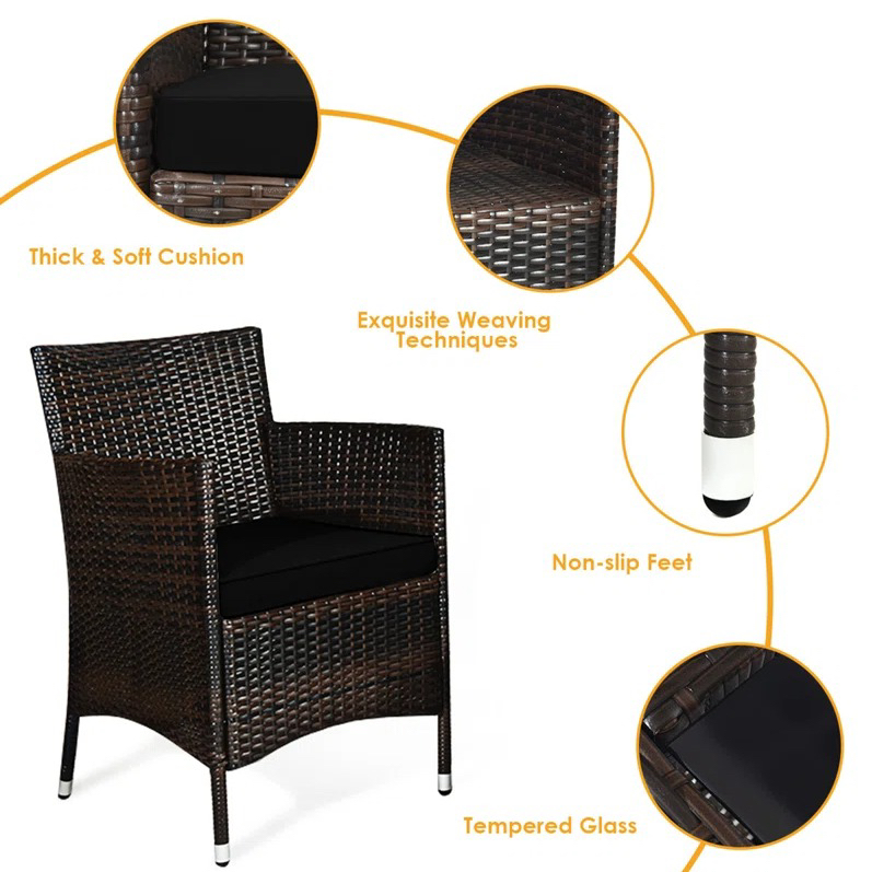 5 Piece Patio Furniture with Cushions - photo 3