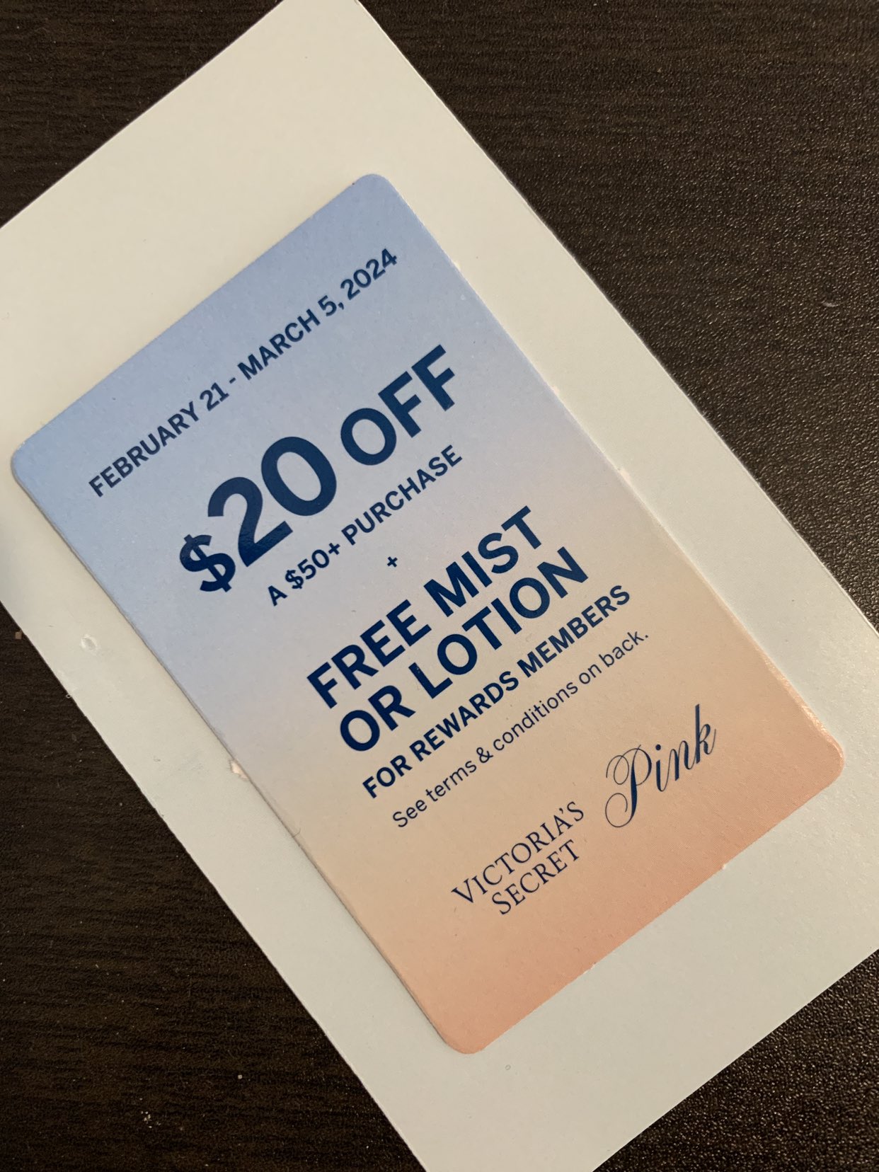 Victoria’s Secret - Bonus Card