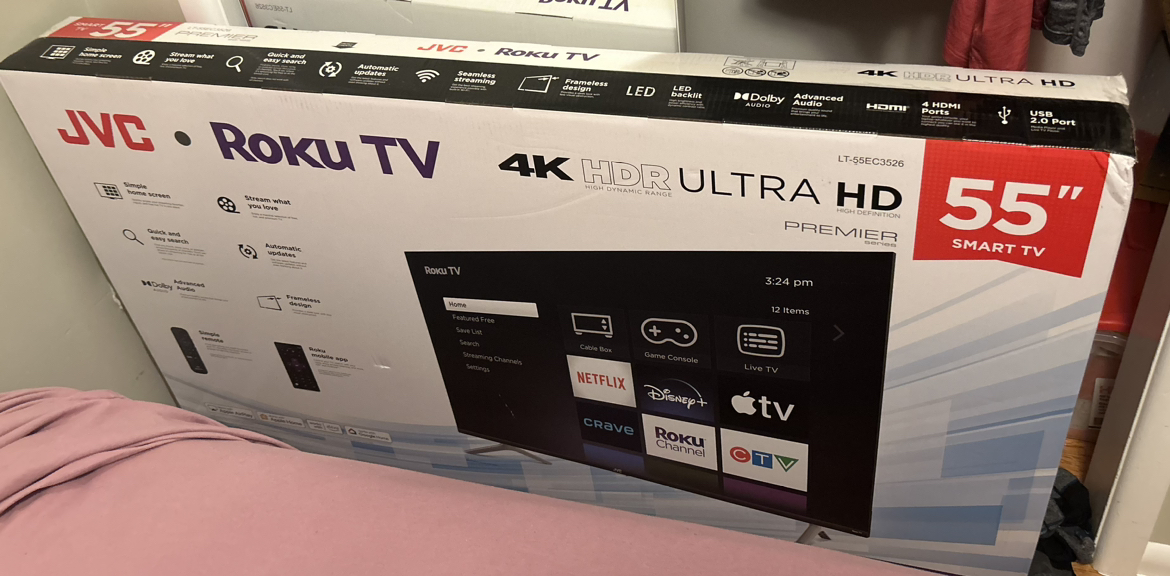 JVC ROKU TV 55”