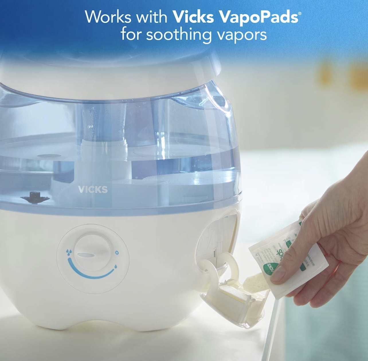 Vicks Sweet Dreams Cool Mist Humidifier, Blue - photo 4