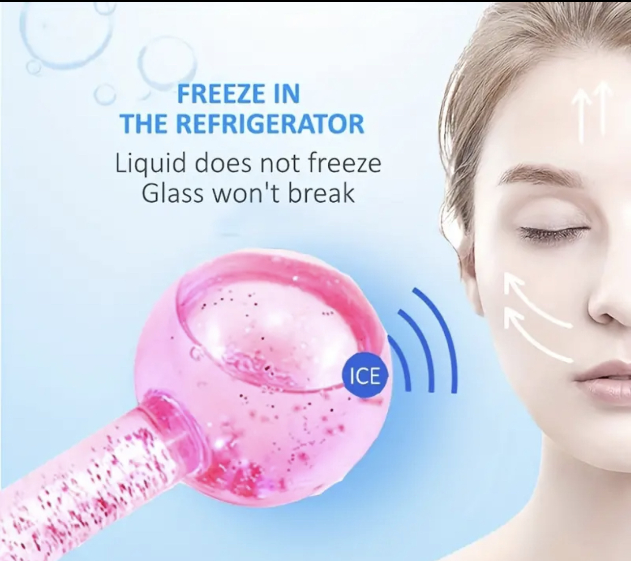 2 pcs Facial Ice Globes (skin tightening, shaping) image indicator(3)