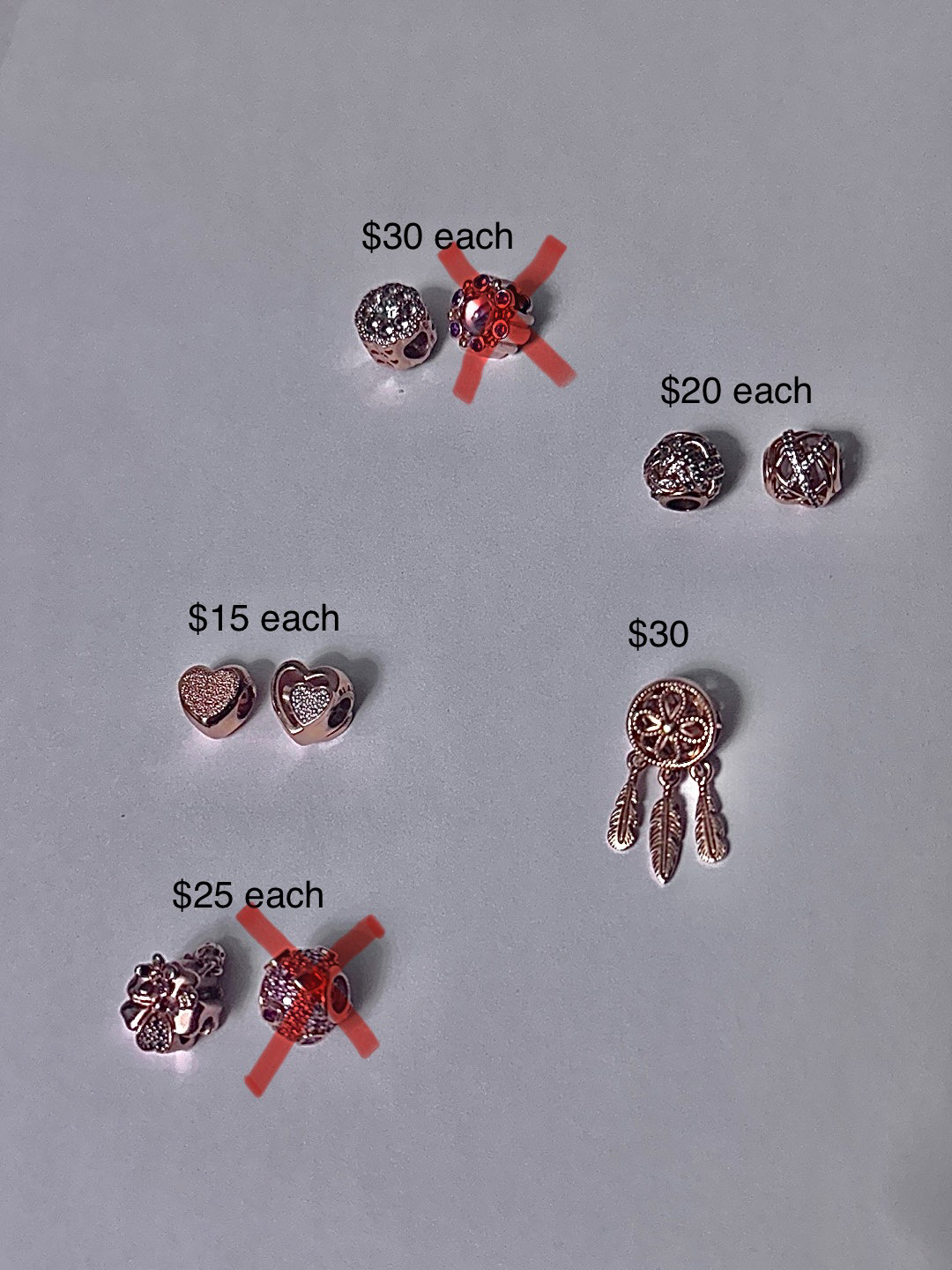 PANDORA ROSE GOLD CHARMS - photo 2