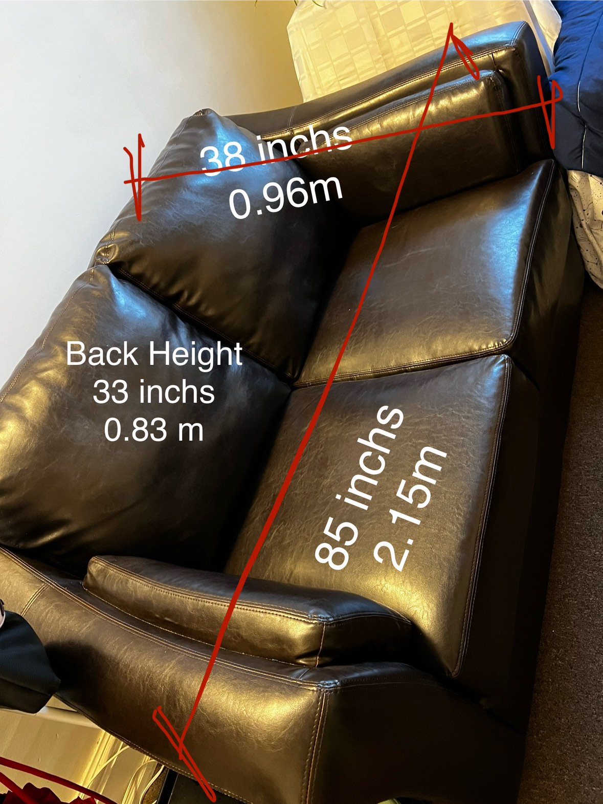Couch (Not sure if real leather)