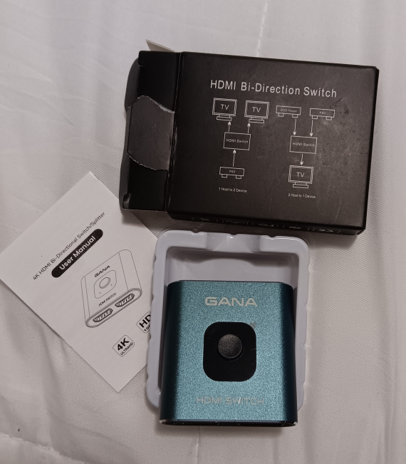 HDMI Switch 4K HDMI Splitter - Gana Prime Aluminum Bi-Directiona thumbnail