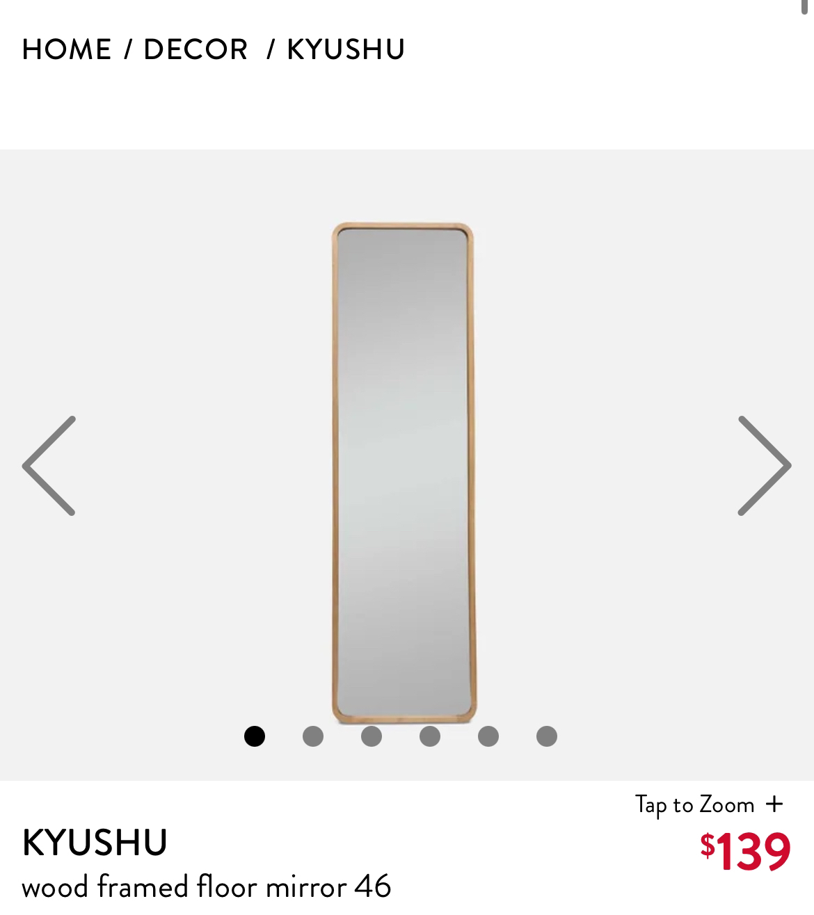 KYUSHU structube standing mirror