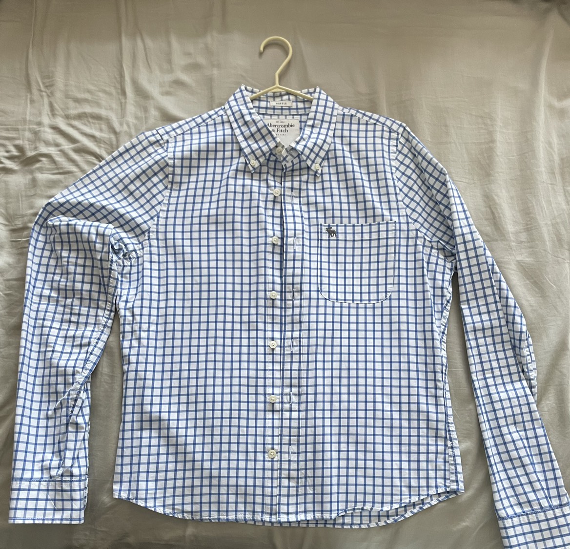 Men's Abercrombie & Fitch Dress Shirt L Slim Fit image indicator(2)