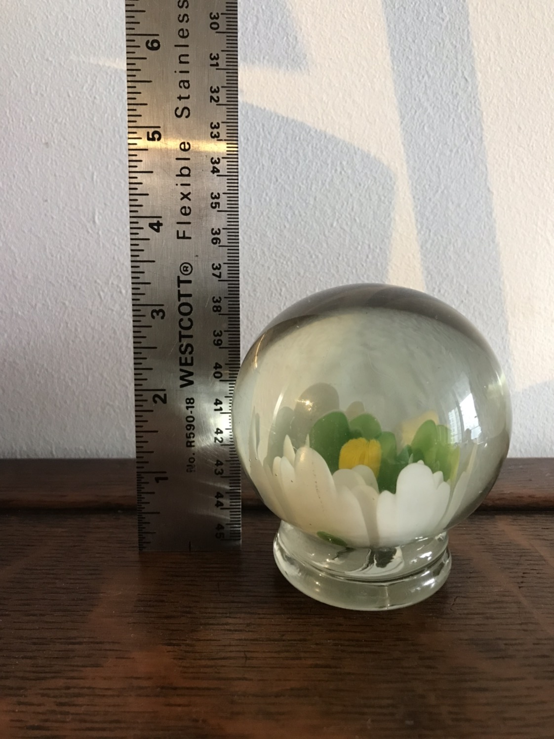 🥕Paper weight glass ball flower / decorative ball