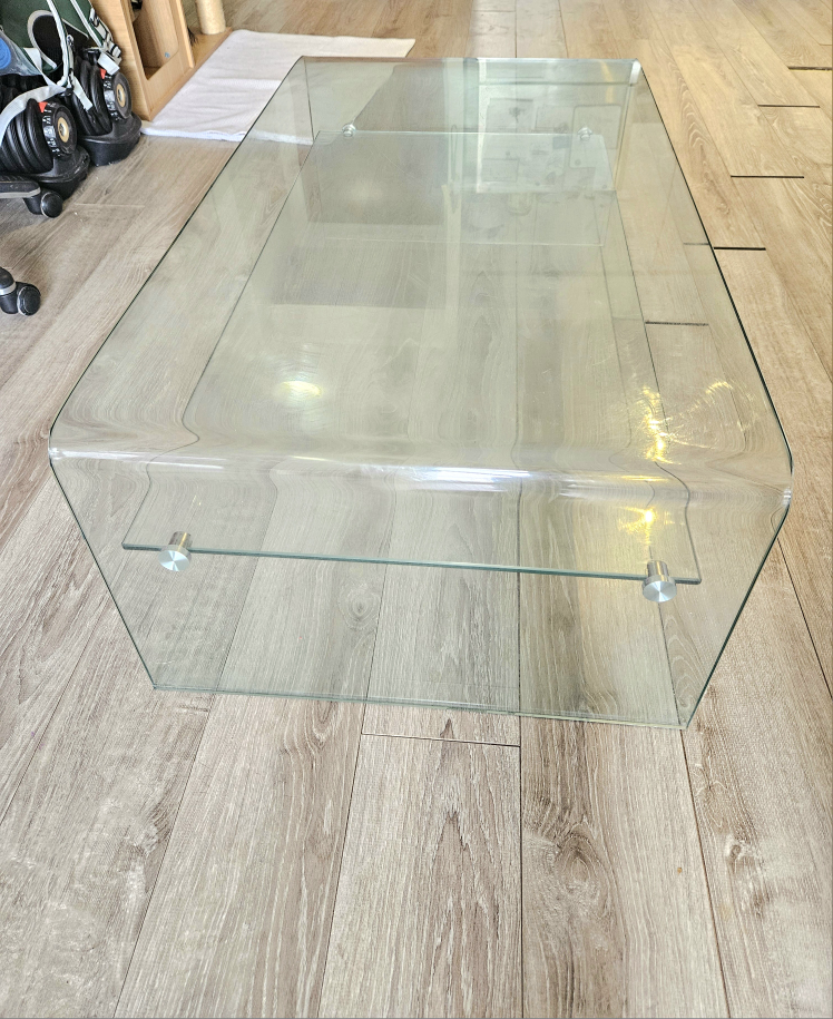 Wayfair Ivy Bronx Tempered Glass Coffee Table - photo 3