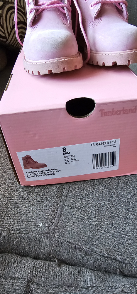 toddler Girl Timberland Pink Nubuck - size 8 - photo 4