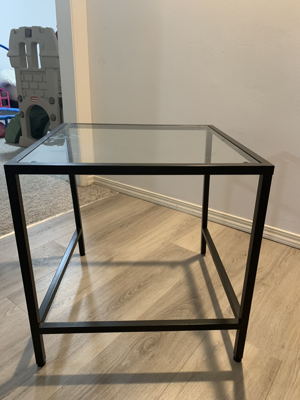 IKEA Side Table Glass Top - photo 3