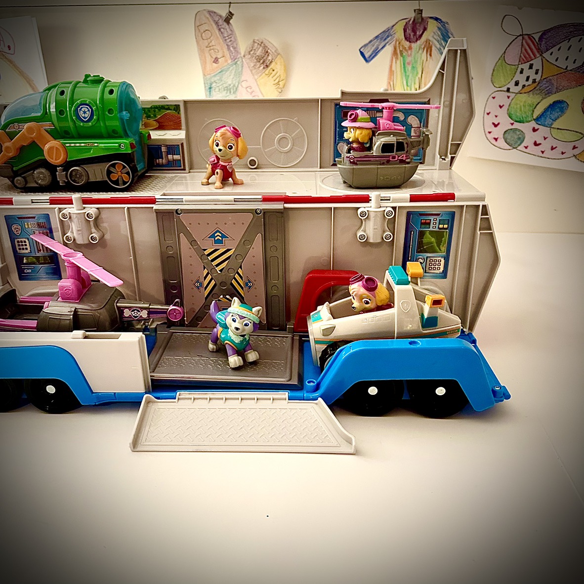 Paw Patrol Transport Truck and multiple figurines and vehicles - photo 3