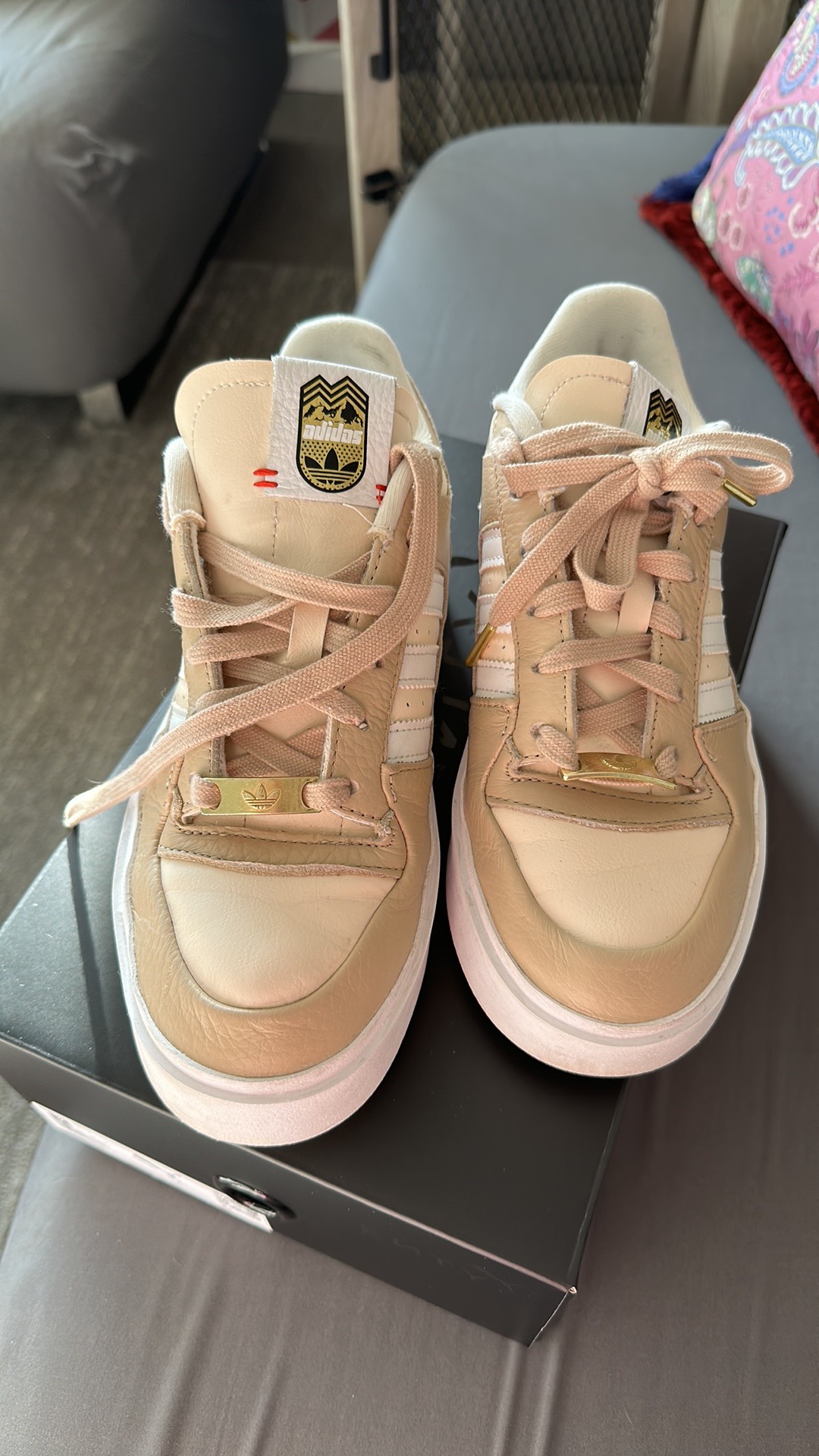 Adidas three stripes ladies, size 8
