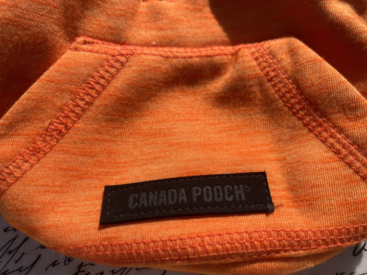 Canada Pooch (XS) orange  dog coat/hoodie #Freecycle image indicator(4)