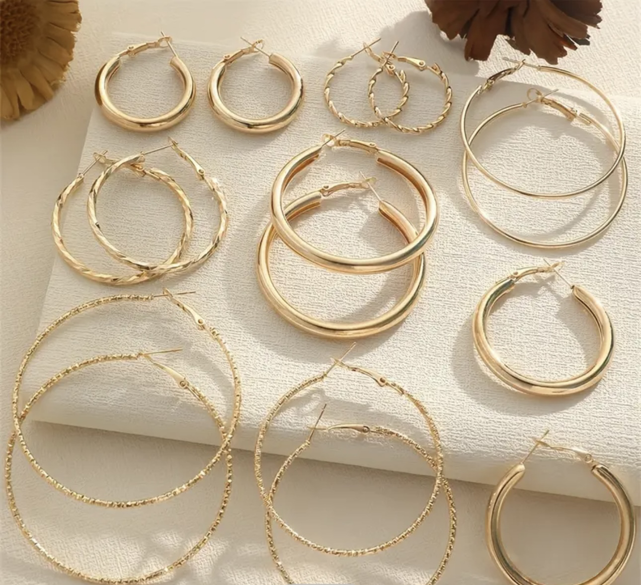 Hoop Earrings Alloy Jewelry (8 pairs) - photo 5