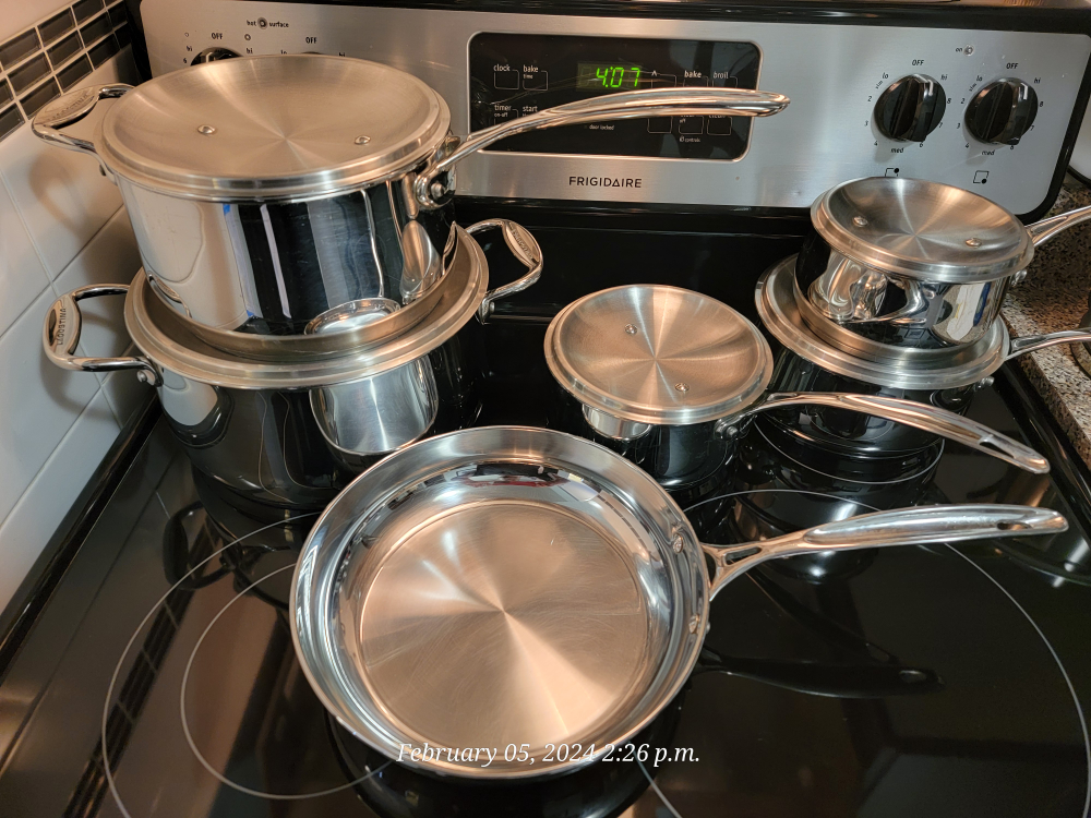 Lagostina 11 piece stainless cookware
