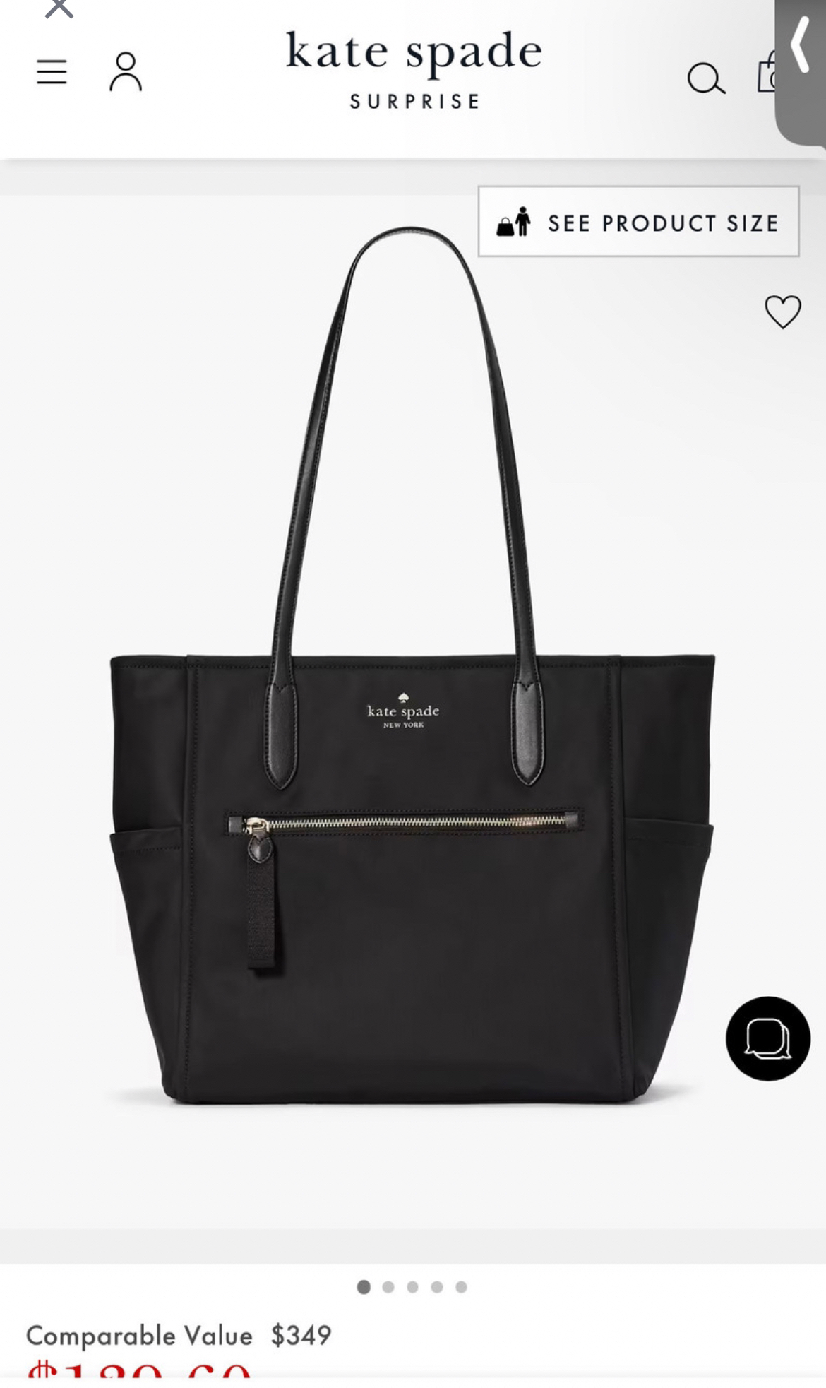 KATE SPADE Black purse thumbnail