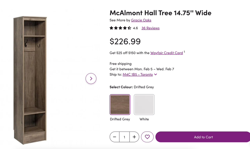McAlmont Hall Tree from Wayfair - photo 2