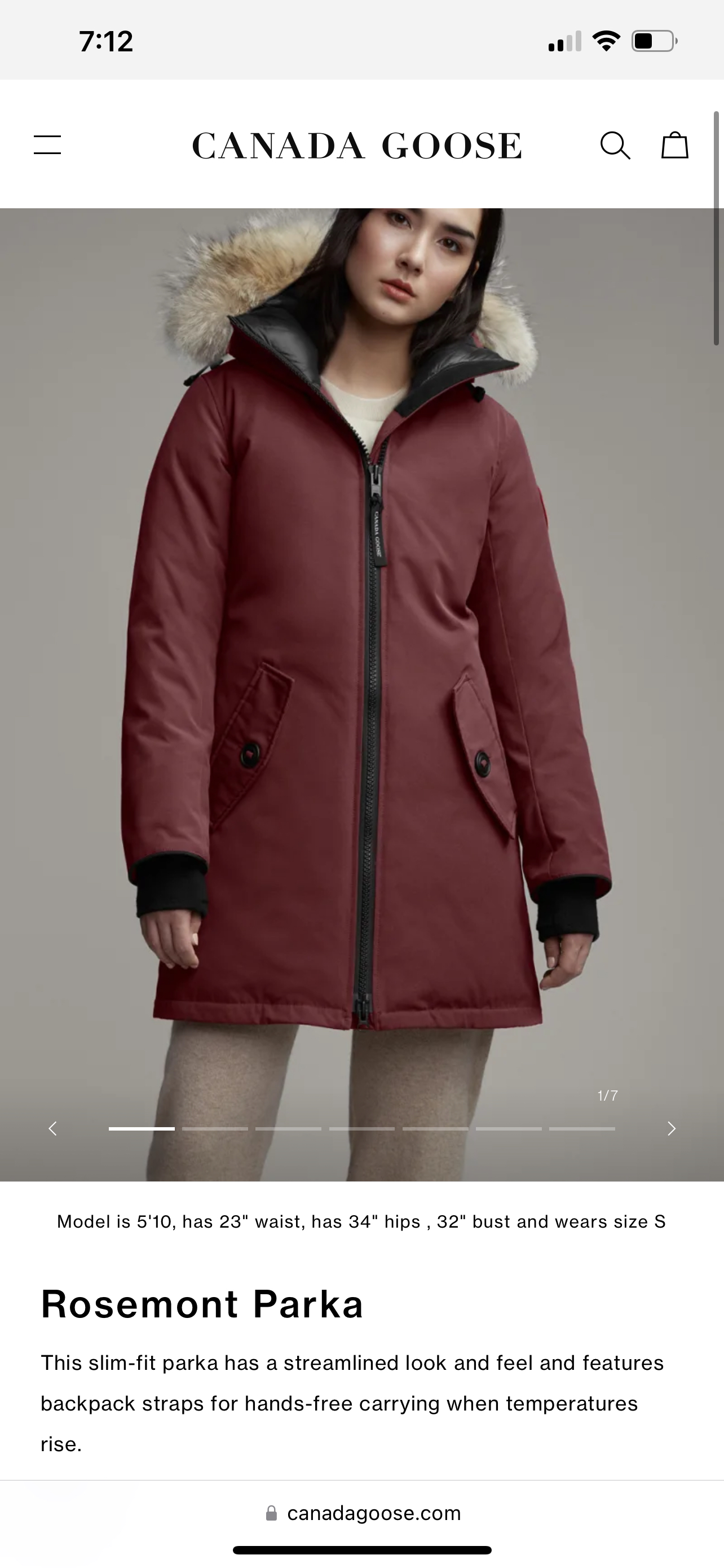 Authentic brand new Canada Goose women Rosemont jacket - photo 4