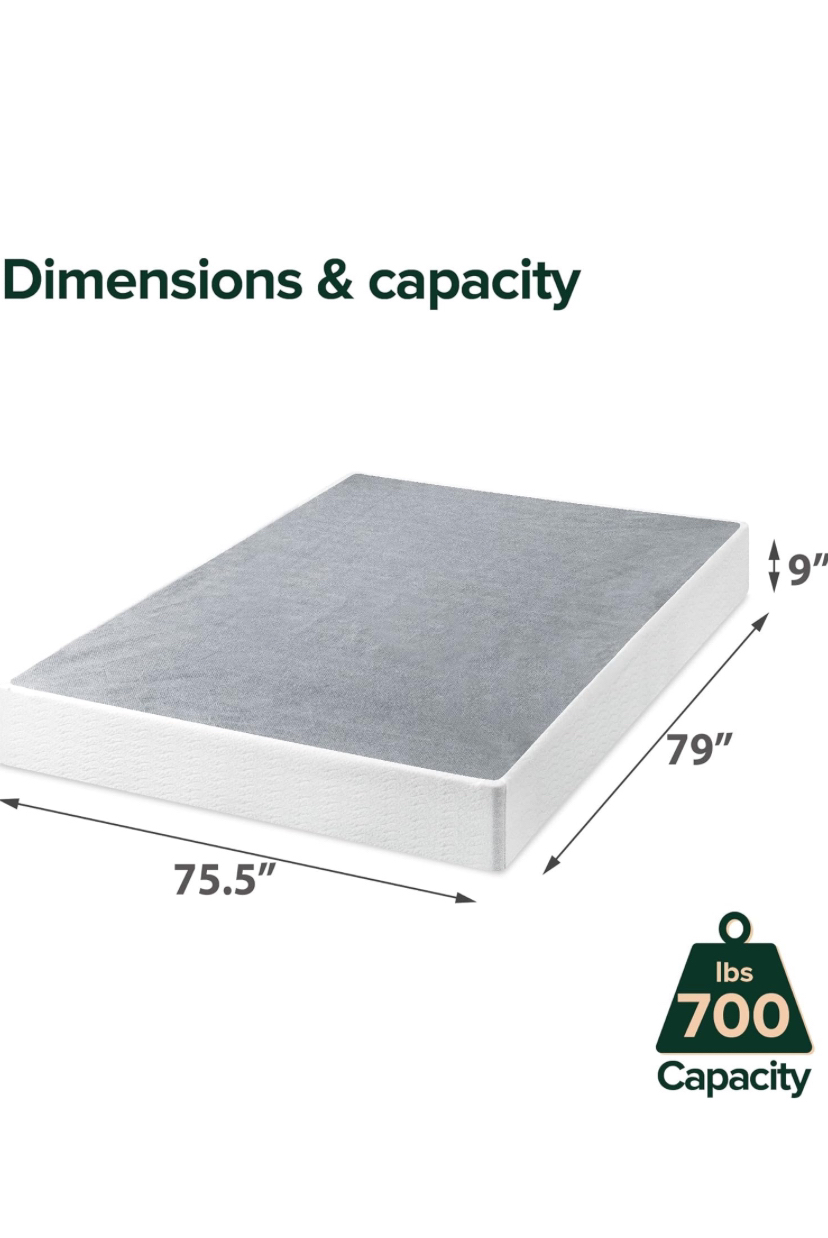 9 Inch Metal Smart Box Spring /  / Strong Metal Frame , King - photo 4