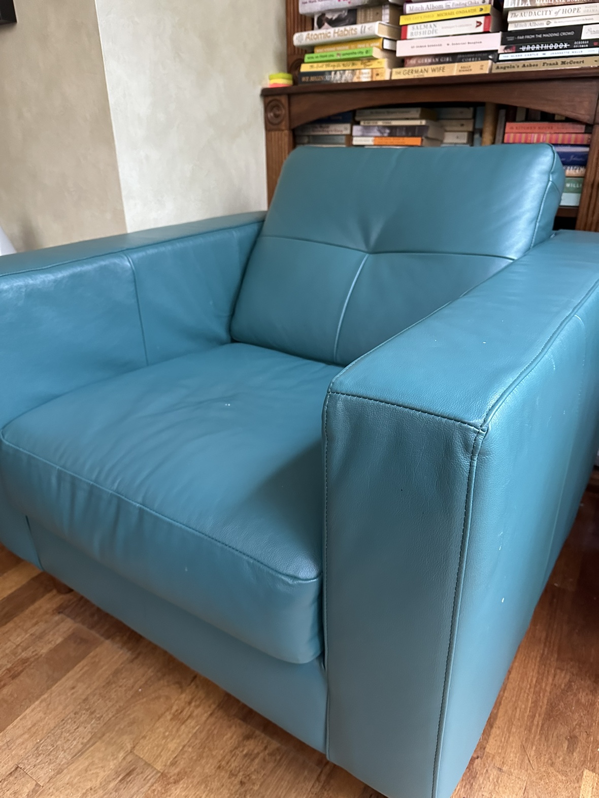 Must sell! Leather Chair - EQ3 Solo Collection, Like New