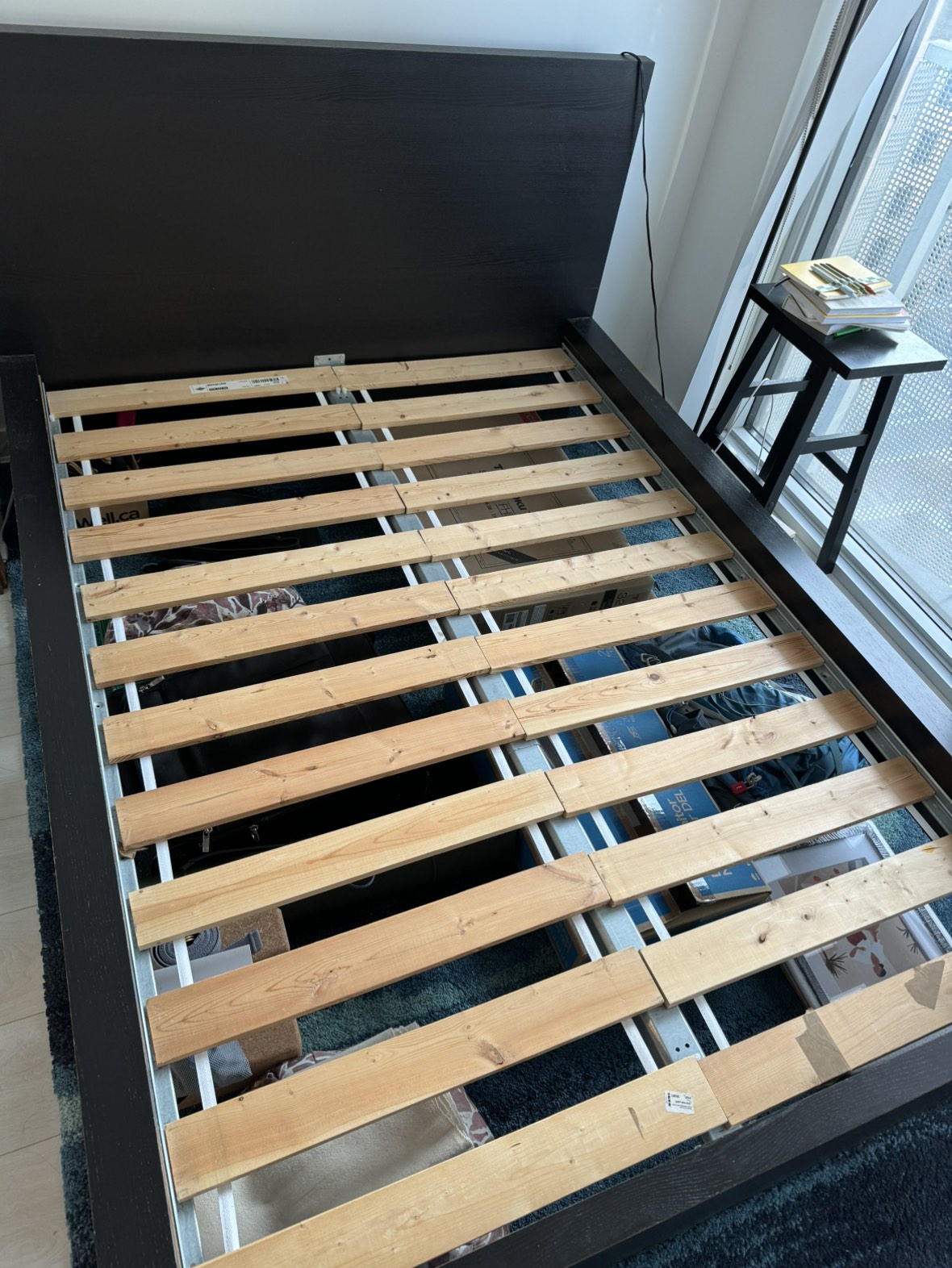 Full / Double Bed Frame with Headboard (IKEA Malm) thumbnail