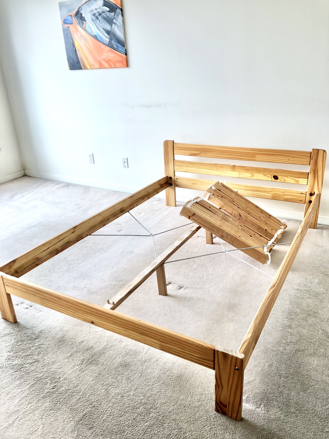Wooden Double Size Bed Frame